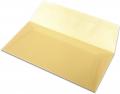 [164002150] Briefhüllen DL 110x220 mm Nassklebend Transparent Gold 100 g/qm